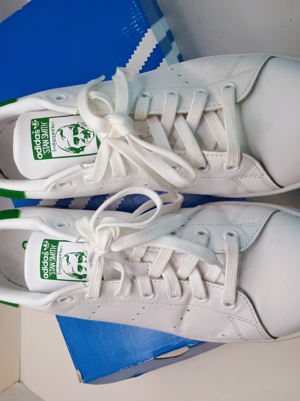Adidas Originals Stan Smith OG Athletic Tennis Shoes White Green Mens Size 11 - Picture 3 of 5